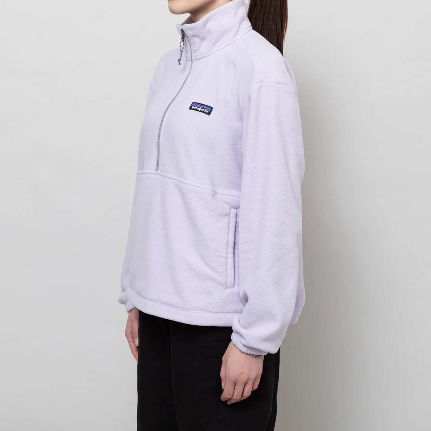 Patagonia Womens Micro D Half Zip Fleece Pullover Foxglove Purple