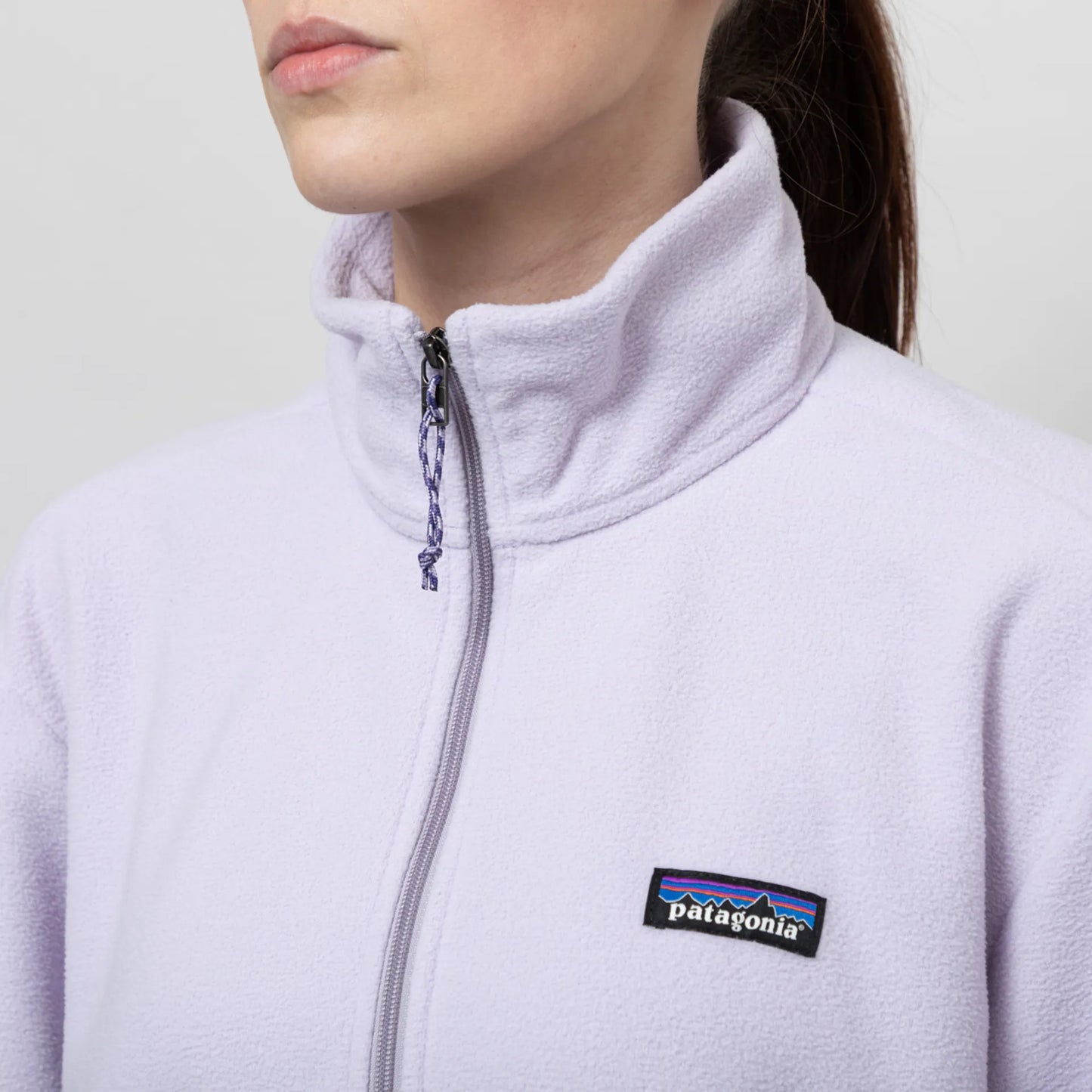 Patagonia Womens Micro D Half Zip Fleece Pullover Foxglove Purple