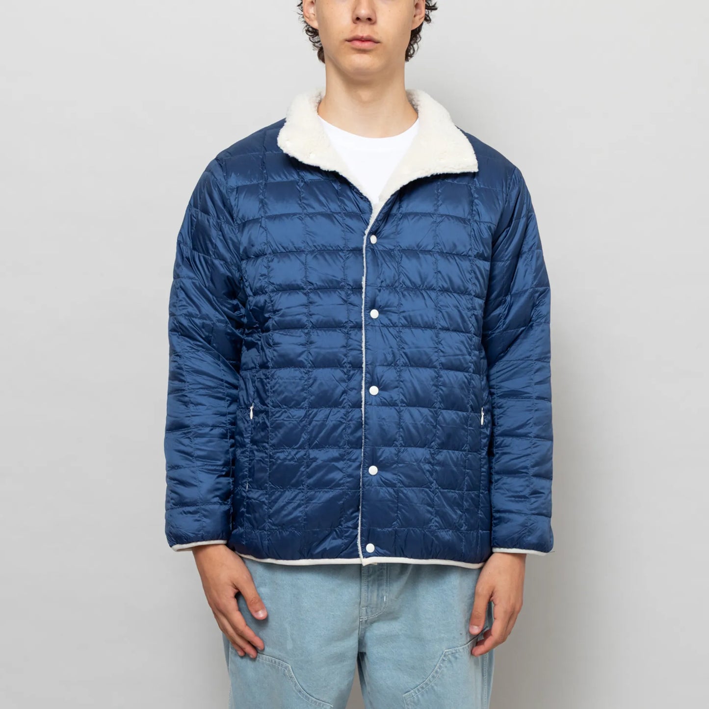 Manastash x Taion Reversible Fleece Down Jacket Natural