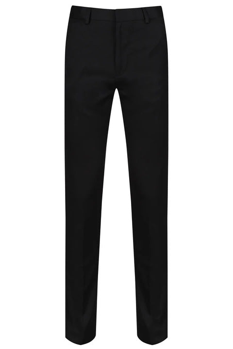 Winterbottom's Senior Boys' Slim Fit Trousers Black