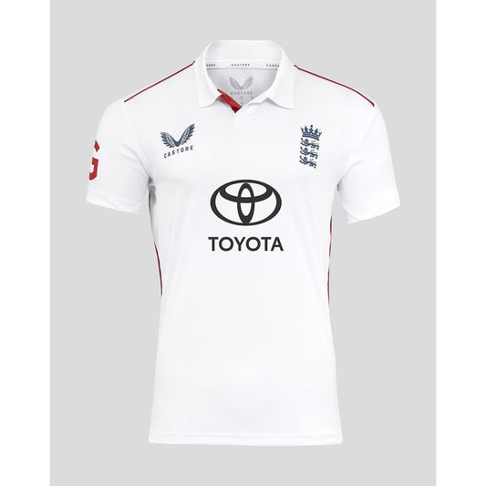 Castore England Cricket Ashes Replica Short Sleeve Shirt - Mens