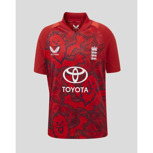 Castore England Cricket T20 Replica Short Sleeve Shirt - Junior