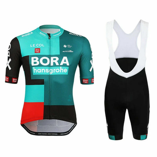 Mens Cycling Jersey Suit Team Bike Road MTB Short Sleeve Shirt Gel Bib Pant Set